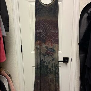 Multicolor 90’s Maxi Dress